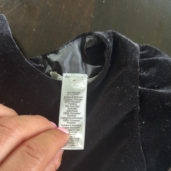 George Black and White Floral Kids Formal Dress - Picture 3 of 5